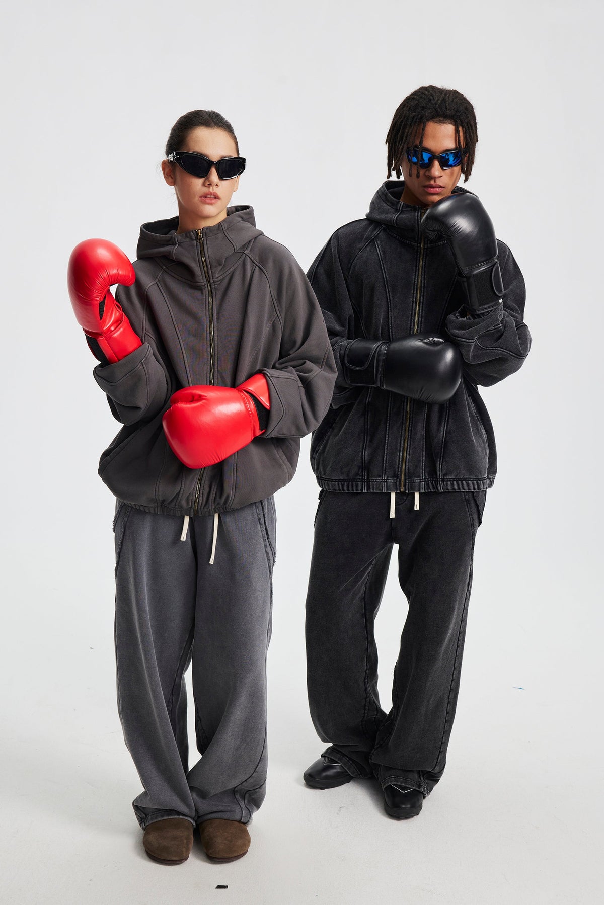 Madxmarx Curved-Seam Full-Zip Hoodie