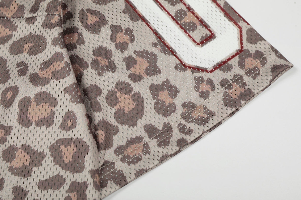 Madxmarx “Leopard Varsity Mesh Jersey”