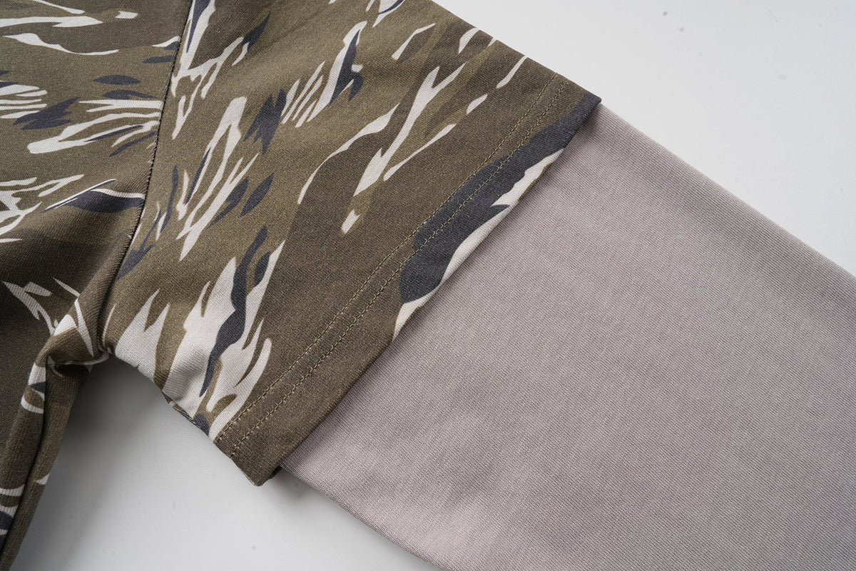 Madxmarx Camo Layered Long Sleeve Tee*