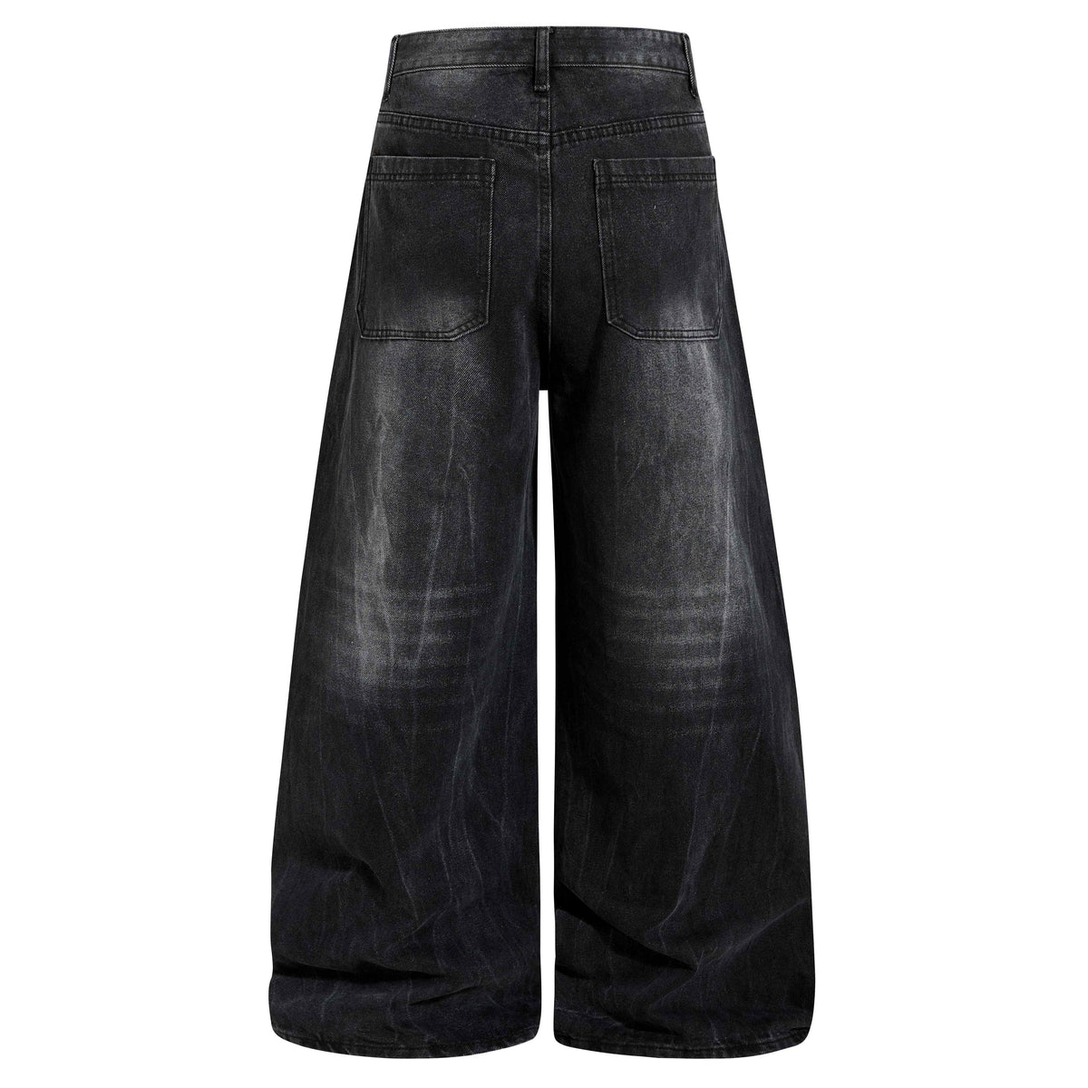 Madxmarx Studded Wide-Leg Denim Jeans
