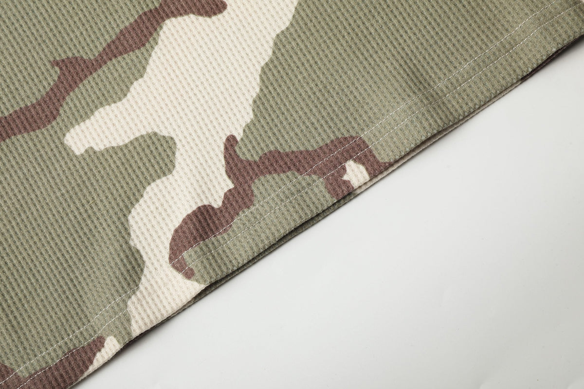 Madxmarx Camo Waffle Long Sleeve Tee