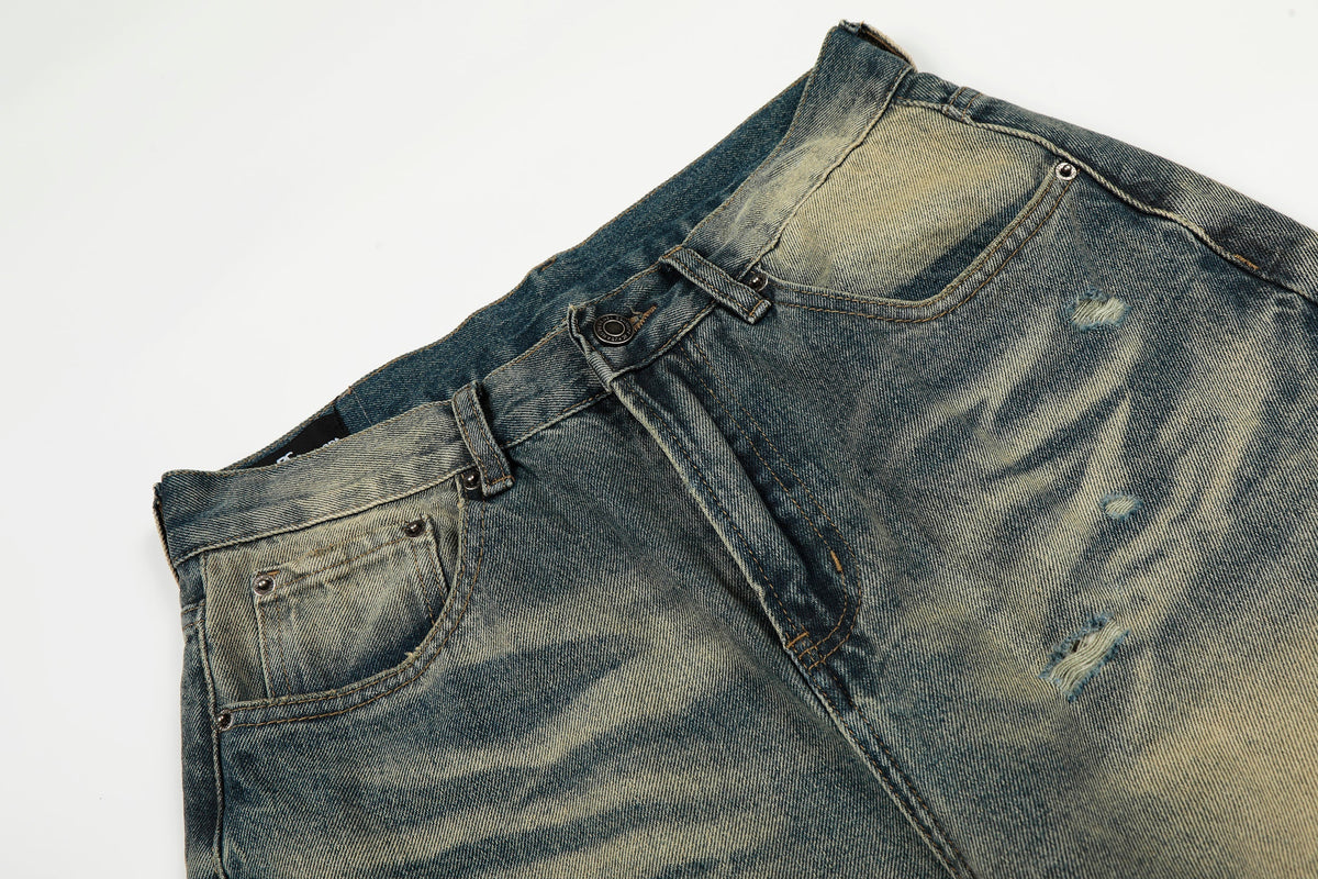 Madxmarx Vintage Washed Distressed Jeans
