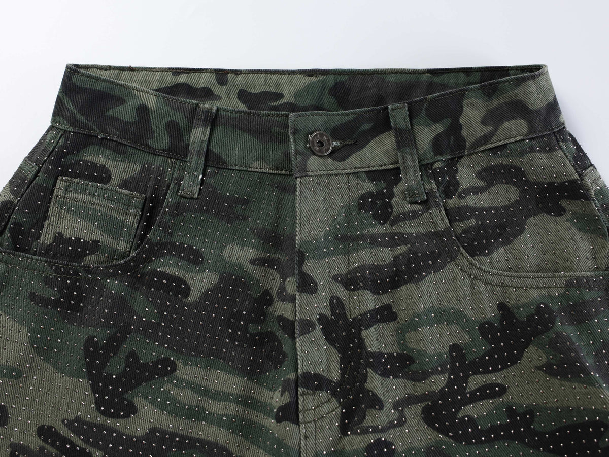 Madxmarx Camouflage Wide-Leg Jeans