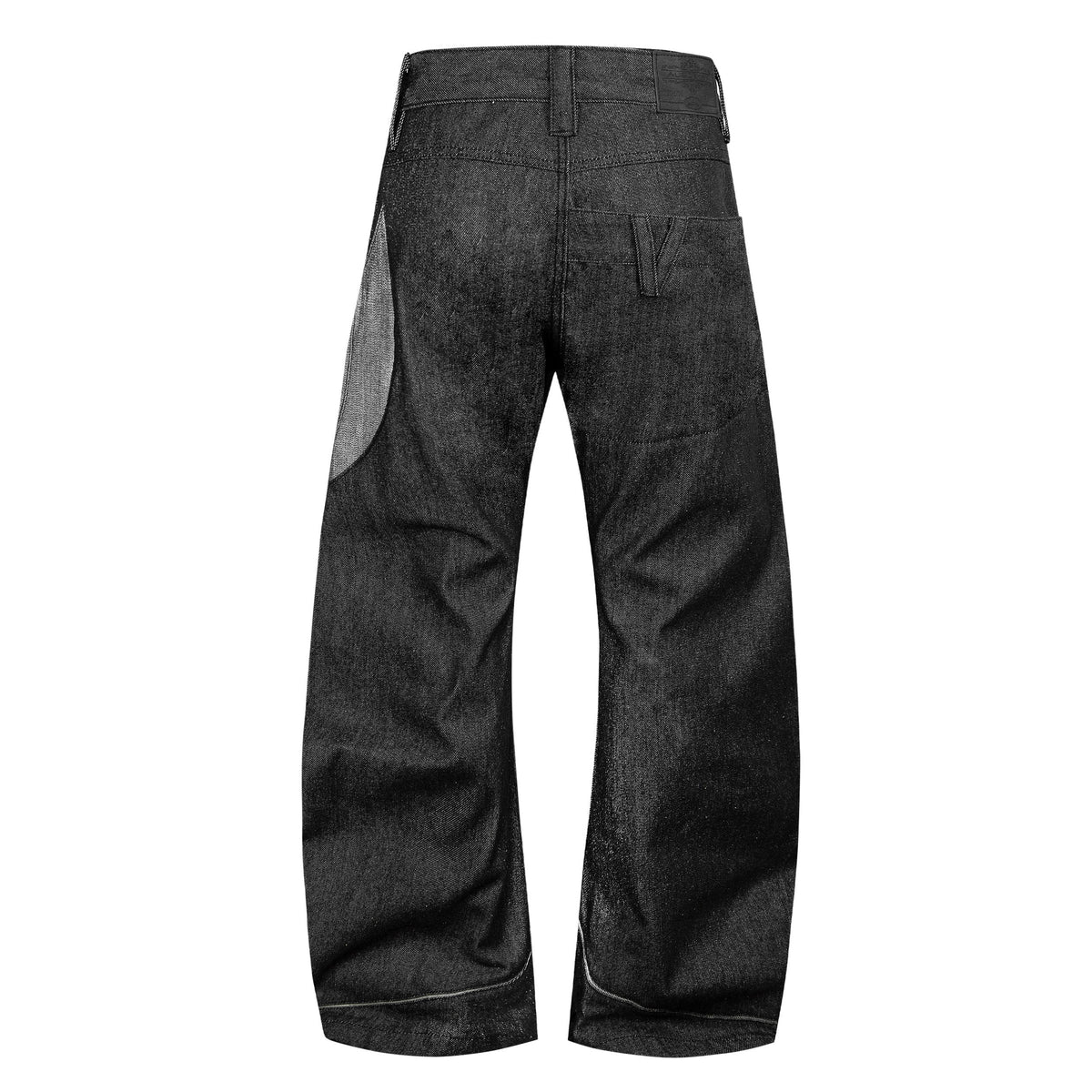 Madxmarx Contrast Panel Wide-Leg Jeans
