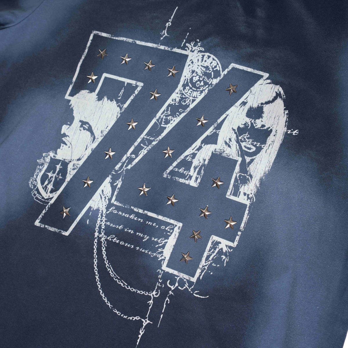 Madxmarx “74 Star Distressed Graphic Tee”