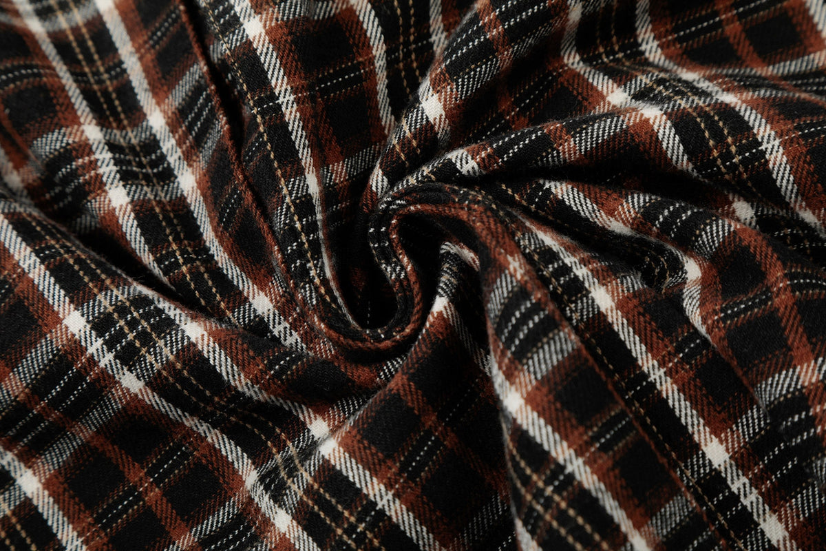 Madxmarx “Distressed Plaid Short Sleeve Shirt”