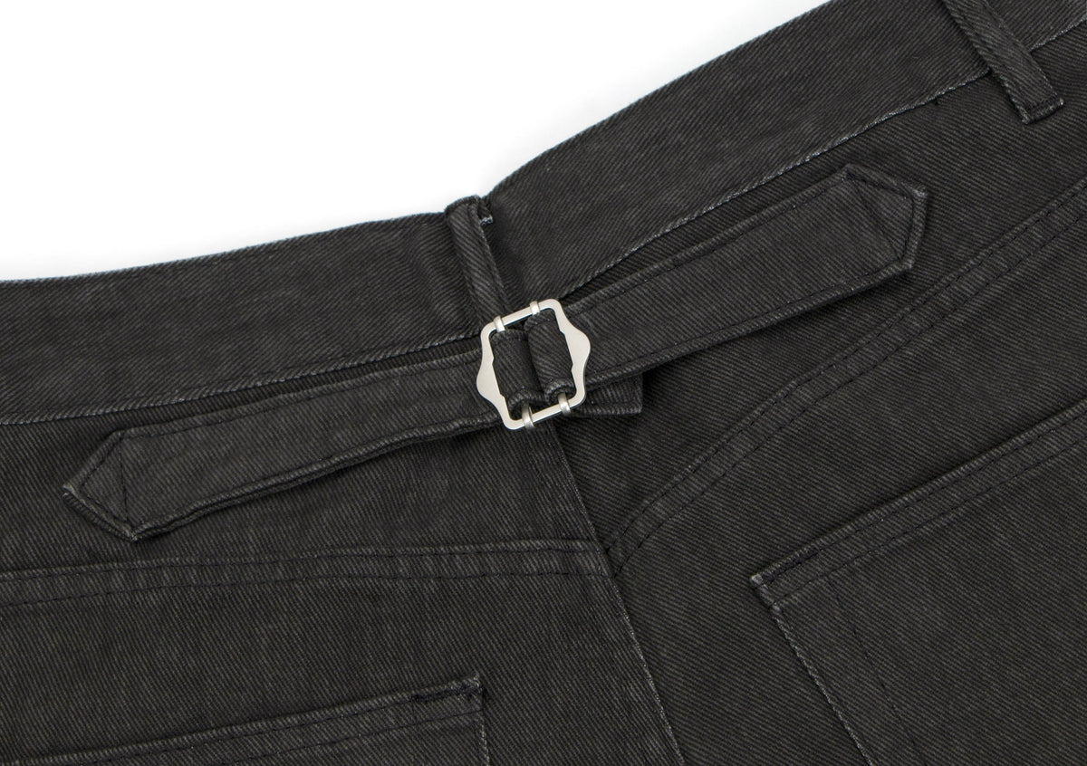 Madxmarx Multi-Button Panel Wide-Leg Jeans