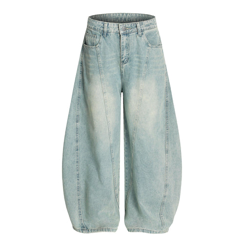 Madxmarx Curved Barrel Denim Pants - 2XS / Blue