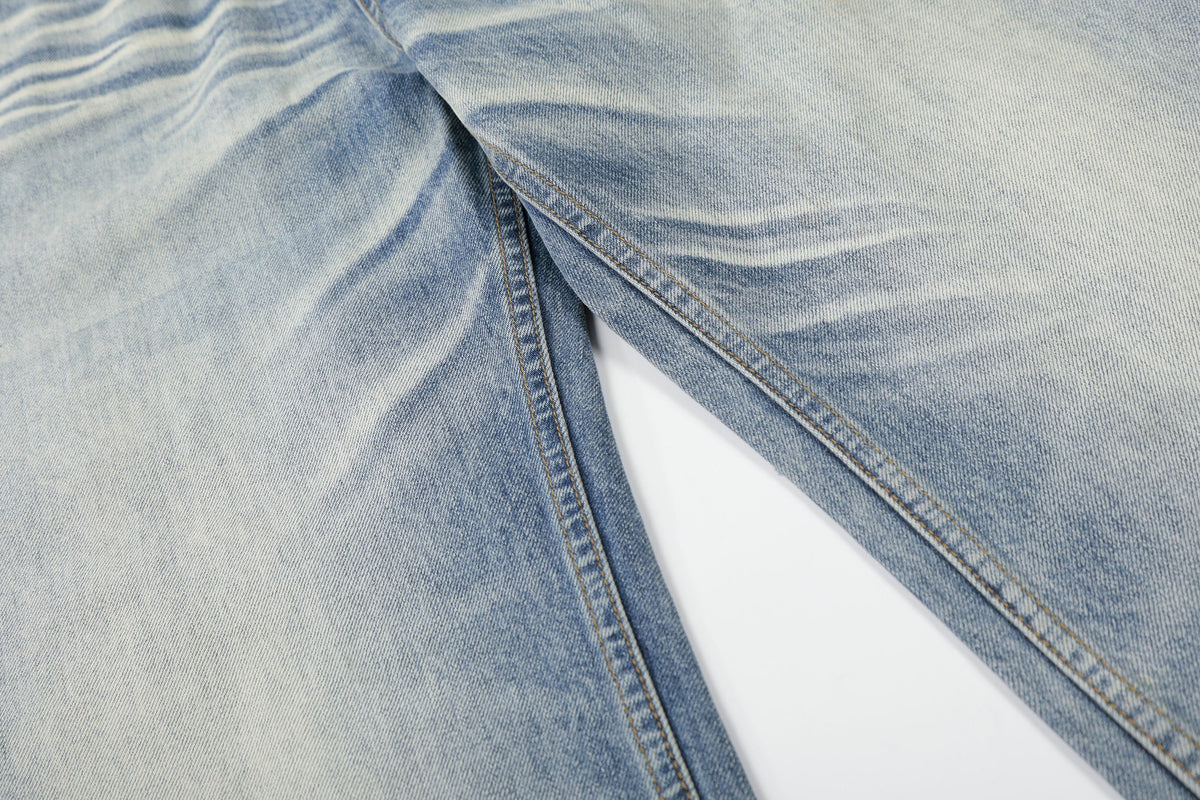 Madxmarx Light Wash Wide-Leg Jeans