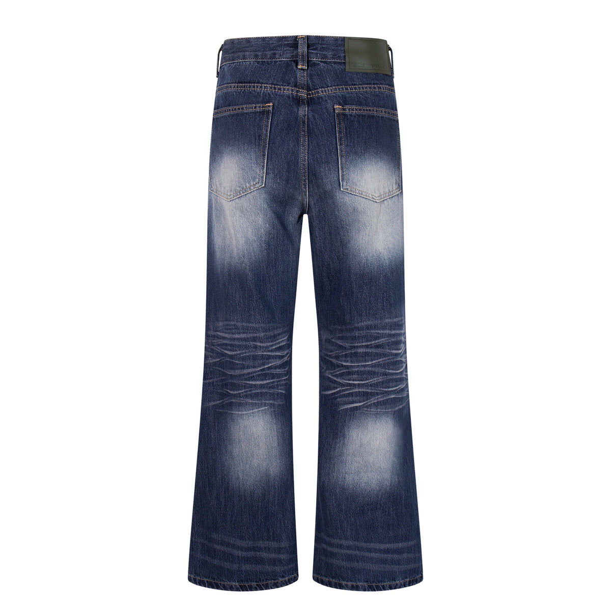 Madxmarx Gradient Fade Split-Hem Wide-Leg Jeans