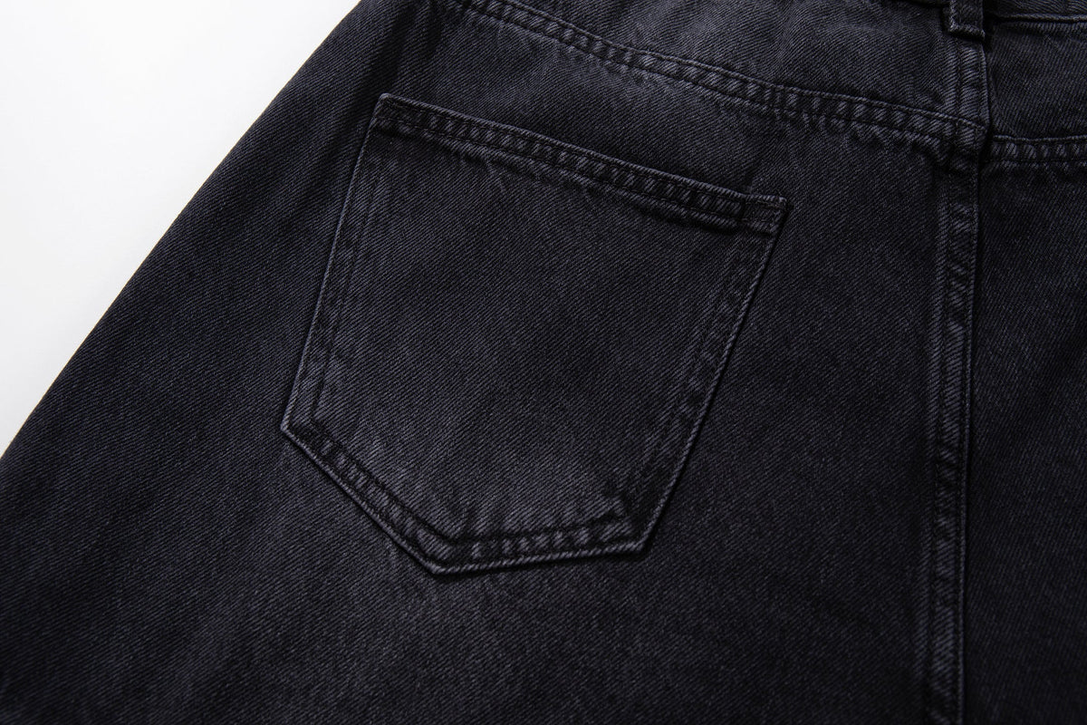 Madxmarx Utility-Jeans mit weitem Bein und geteiltem Design