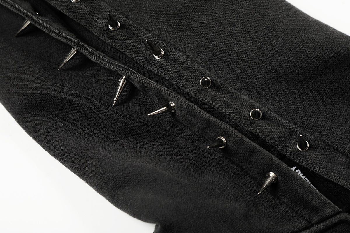Madxmarx Studded Zip-Up Hoodie