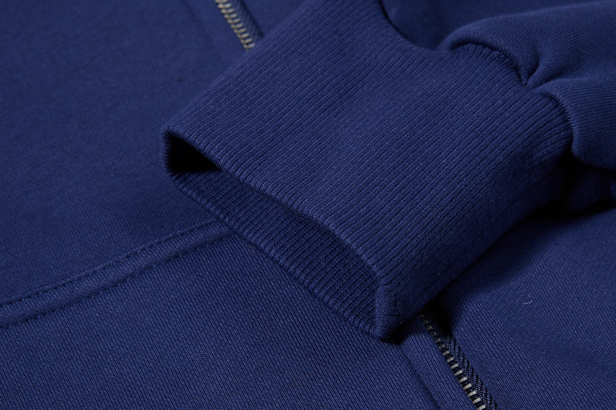 Madxmarx Script Sleeve Zip-Up Hoodie