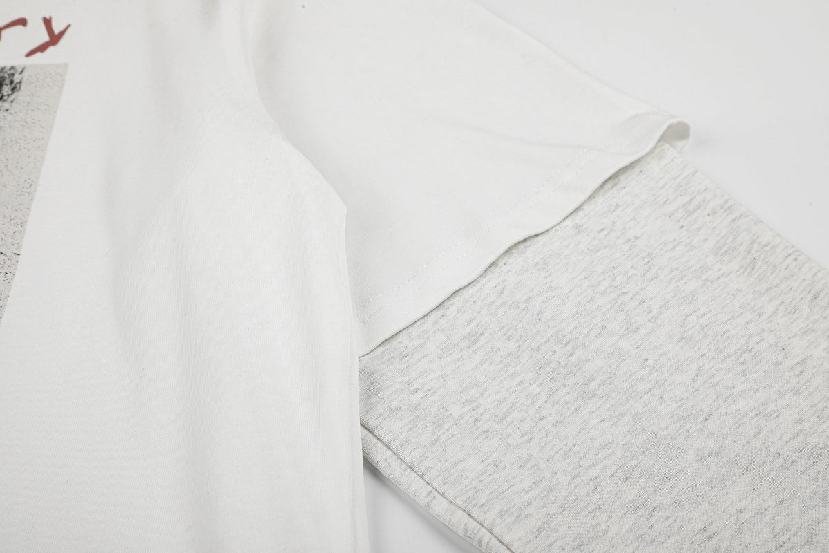 Madxmarx Layered Graphic Long Sleeve Tee