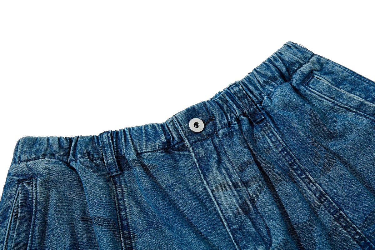 Madxmarx Washed Camo Baggy Jeans