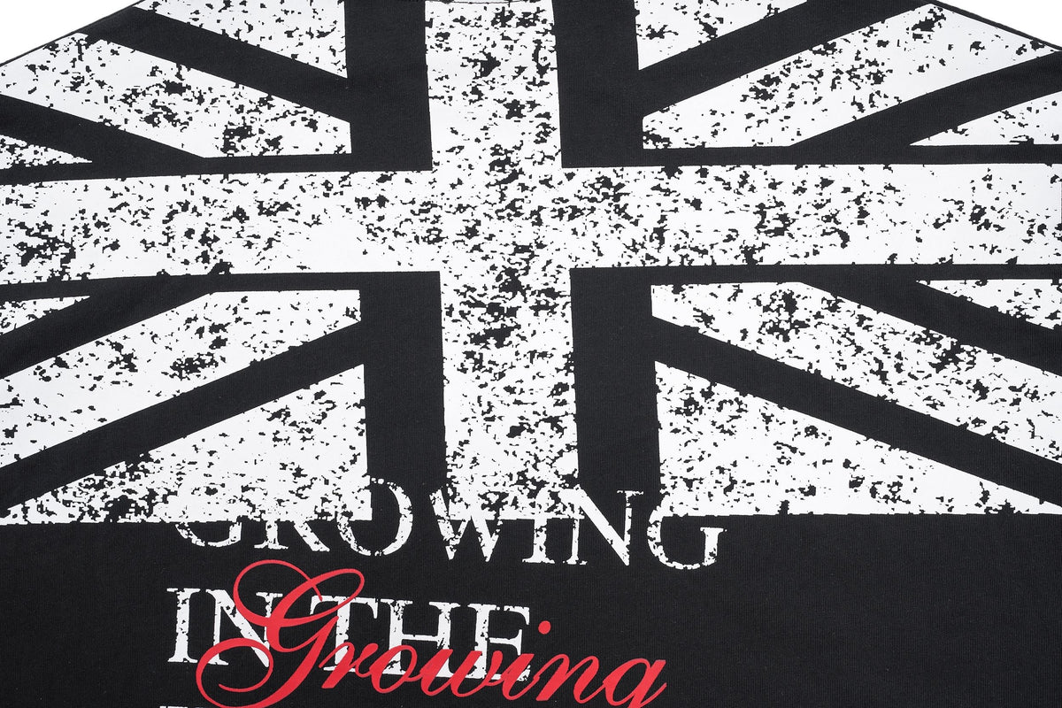 Madxmarx Layered Union Jack Graphic Long Sleeve Tee