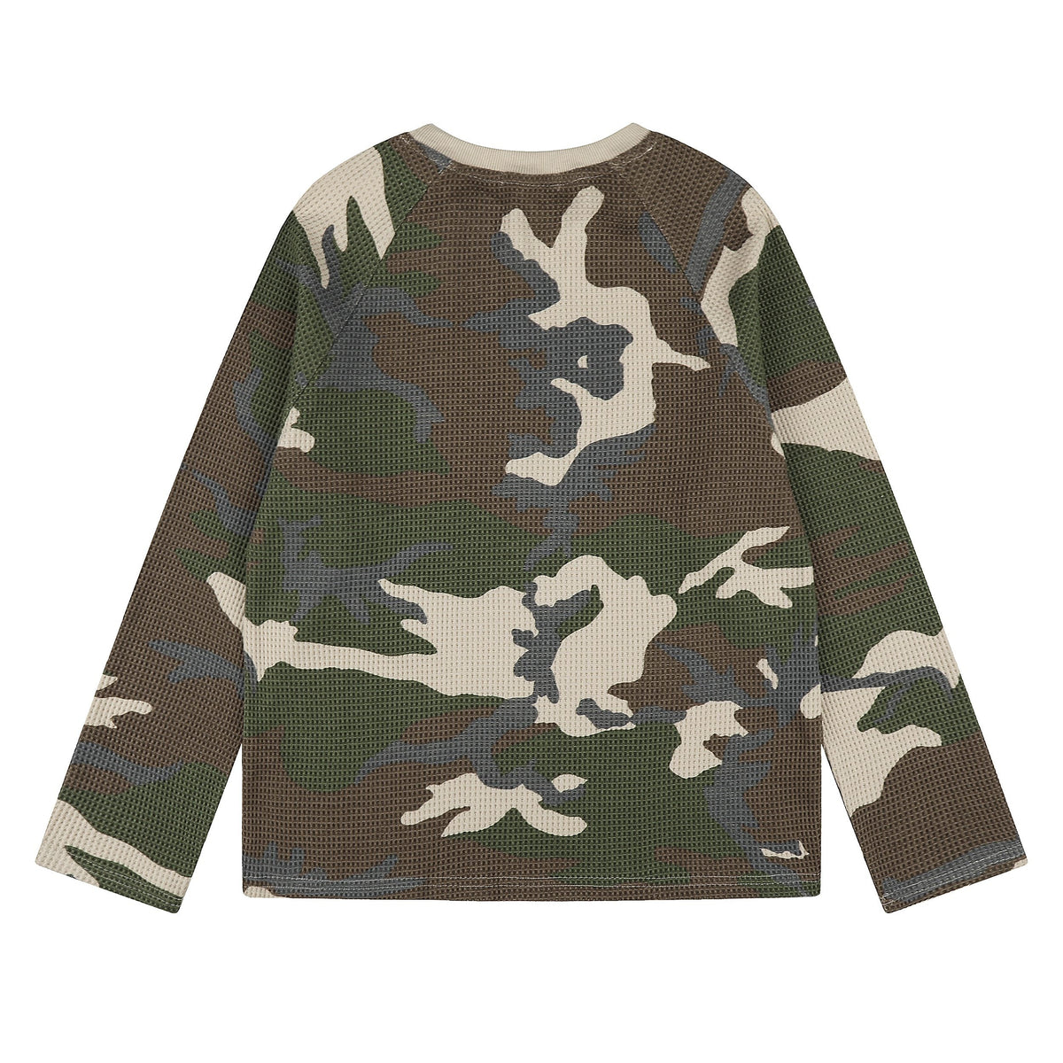 Madxmarx Camo Mesh Graphic Long Sleeve Tee