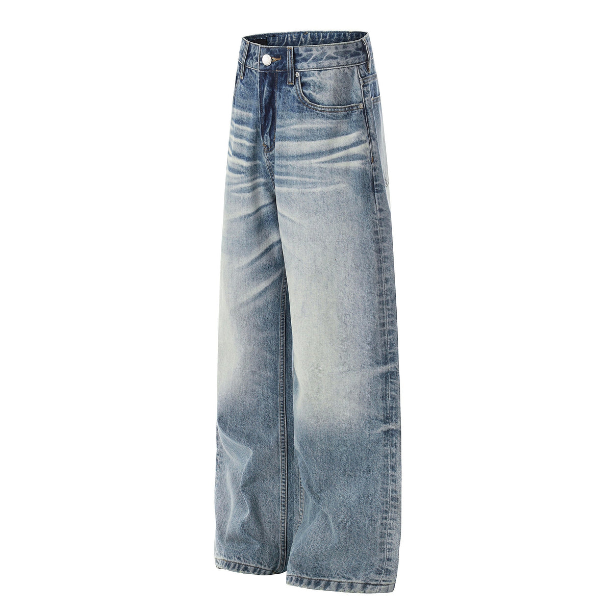Madxmarx Light Wash Wide-Leg Jeans
