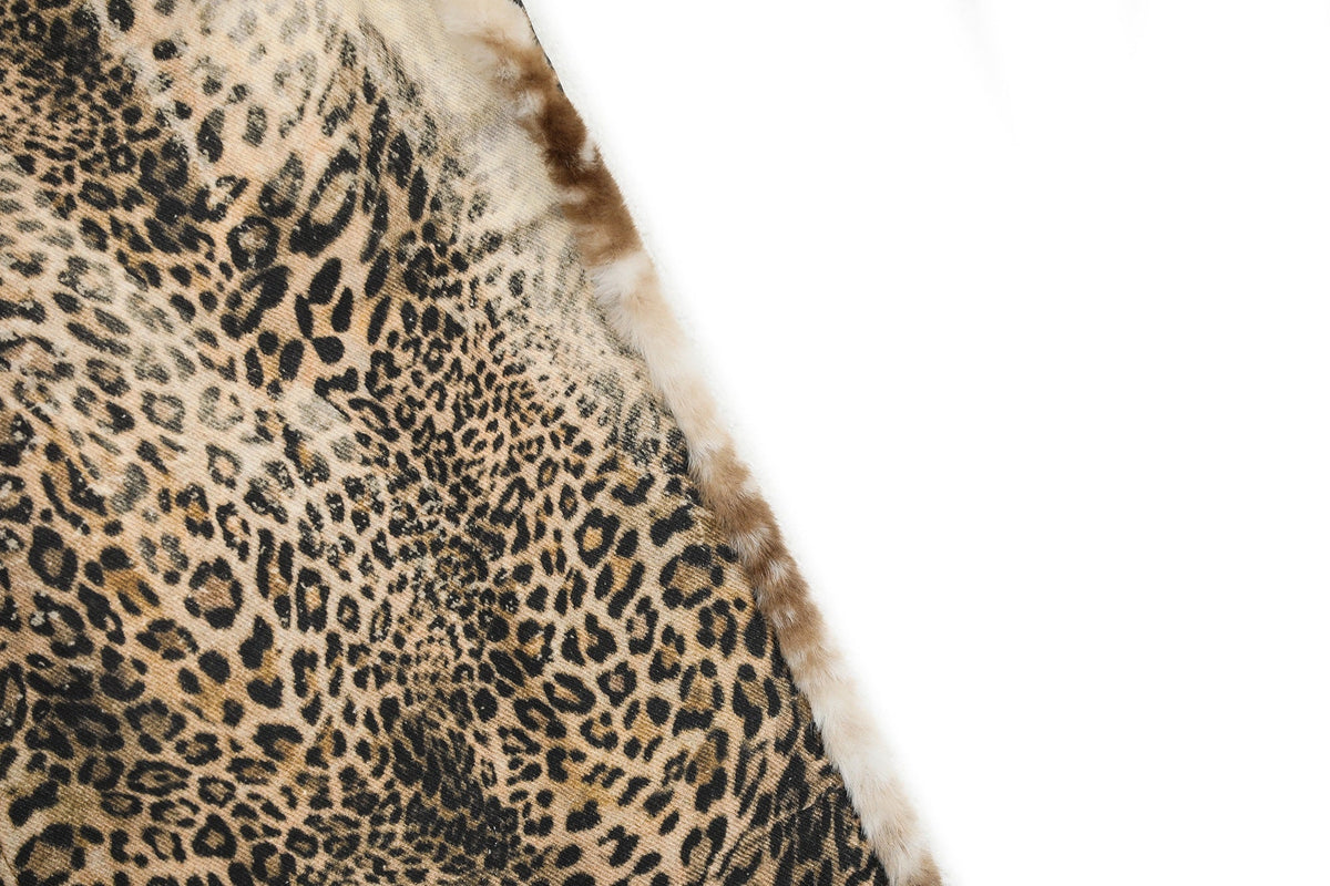 Madxmarx „Weite Jeans mit Leopardenfellbesatz“