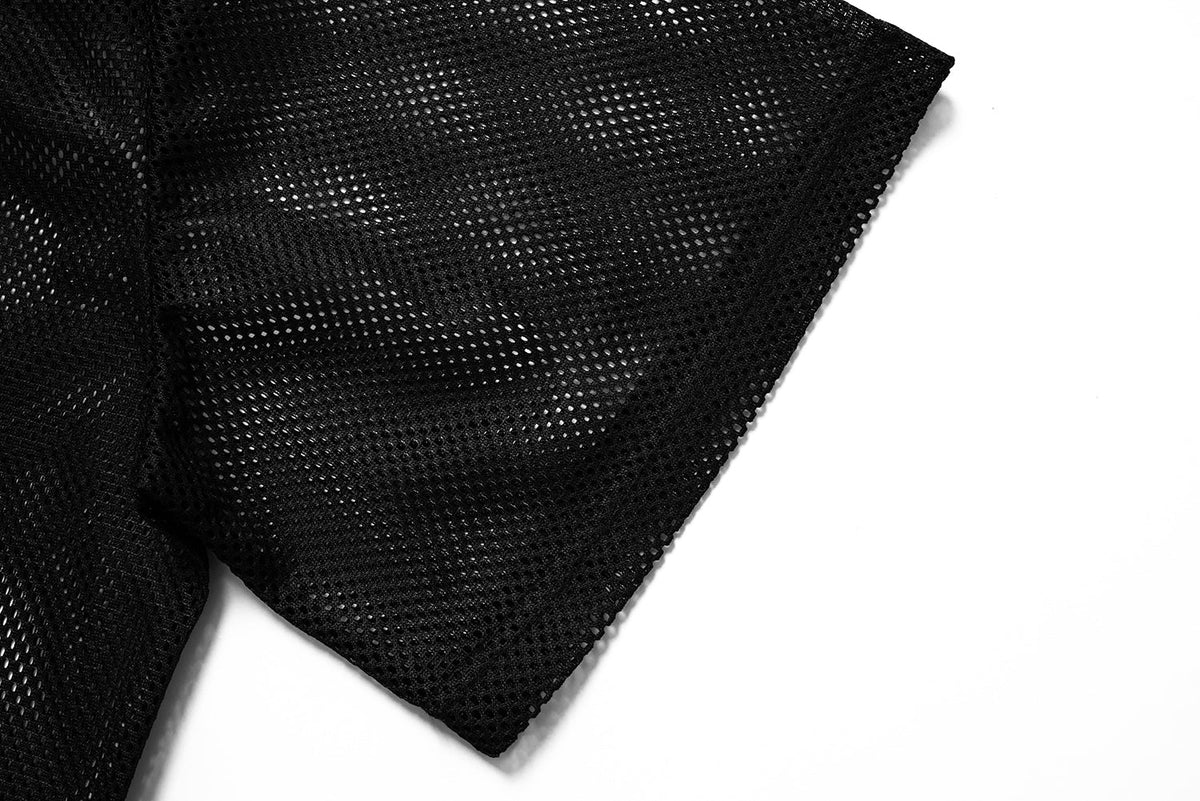 Madxmarx Gothic Mesh Jersey Tee