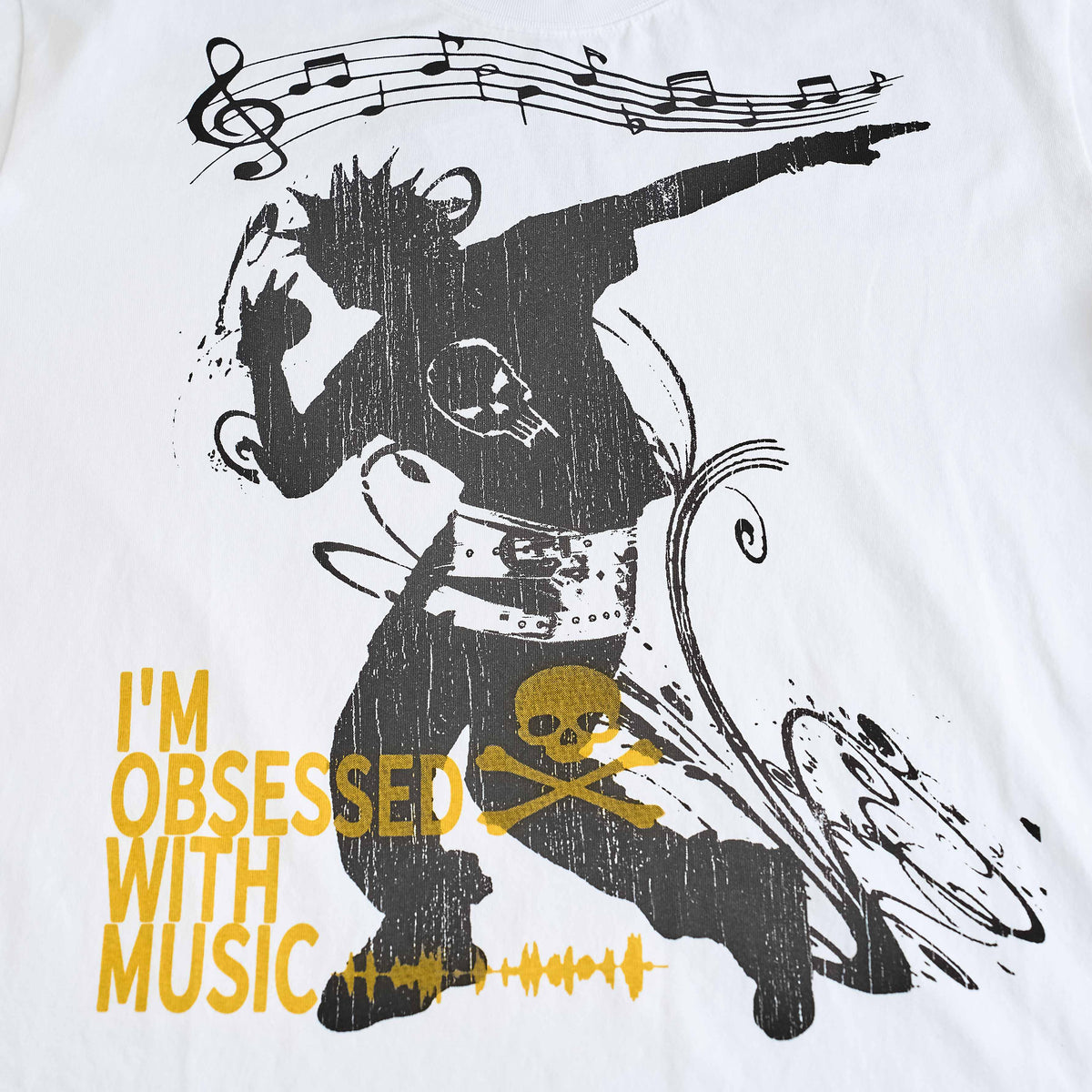 Madxmarx Obsessed With Music Graphic Long Sleeve Tee