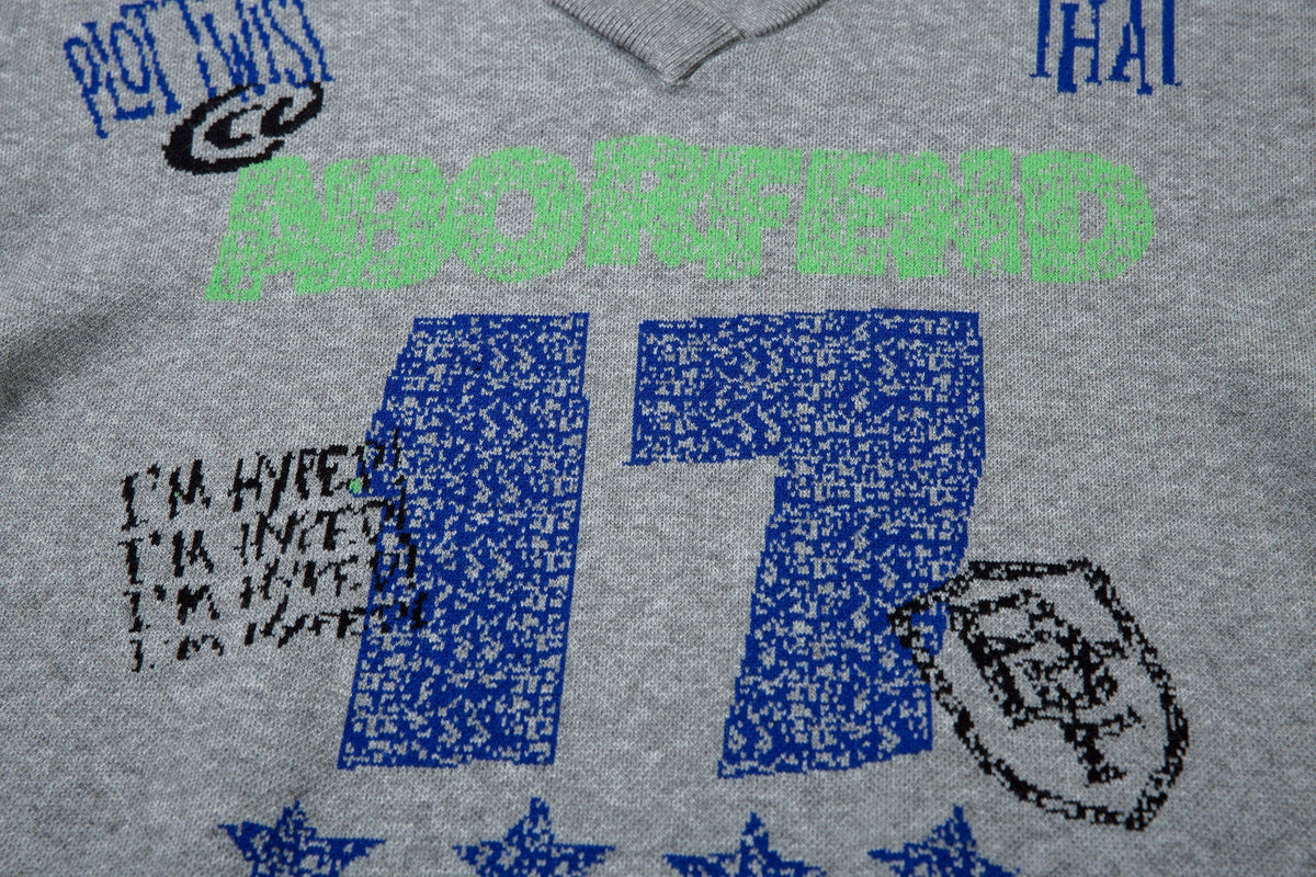 Madxmarx “NORTH17” Graphic Knit Sweater