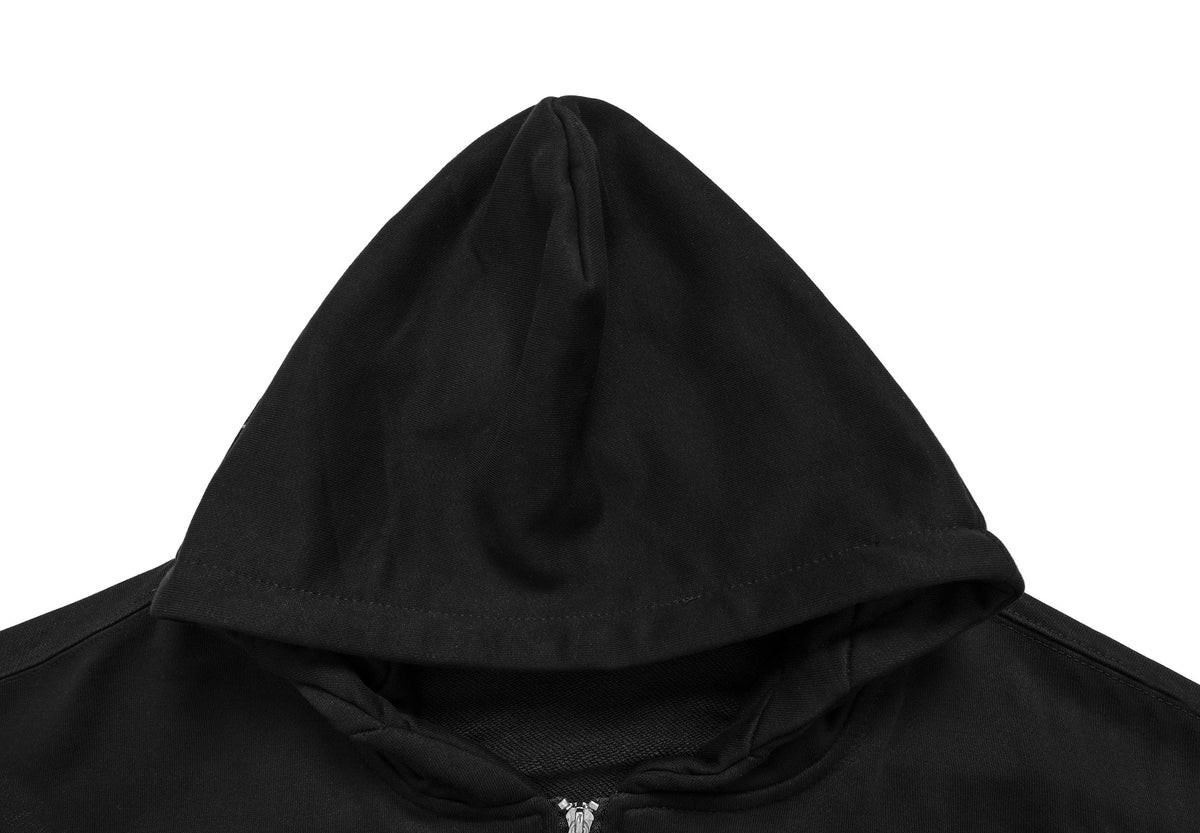Madxmarx Split Camouflage Zip-Up Hoodie