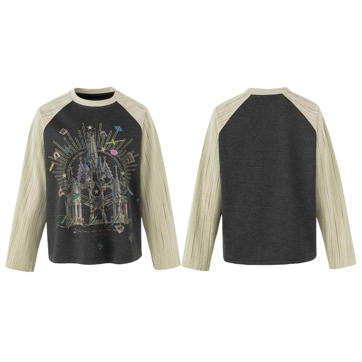 Madxmarx Graphic Raglan Long Sleeve T-Shirt