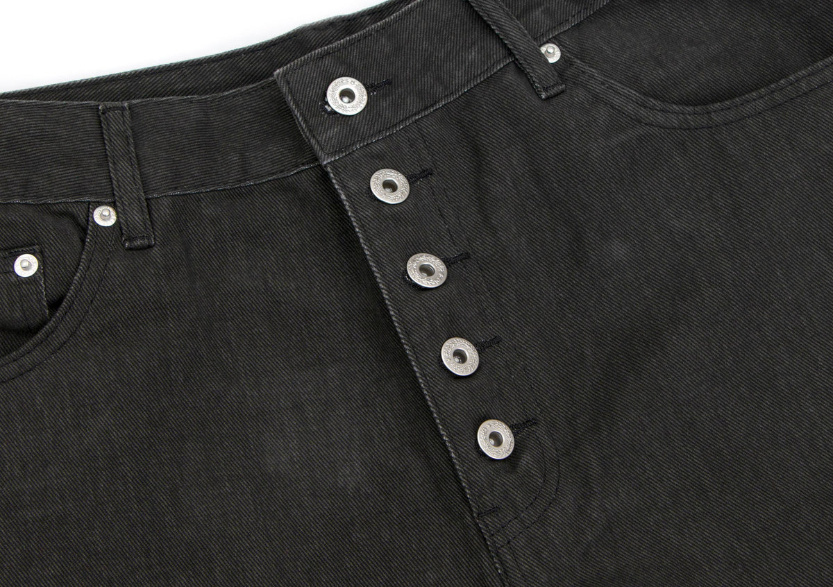 Madxmarx Multi-Button Panel Wide-Leg Jeans