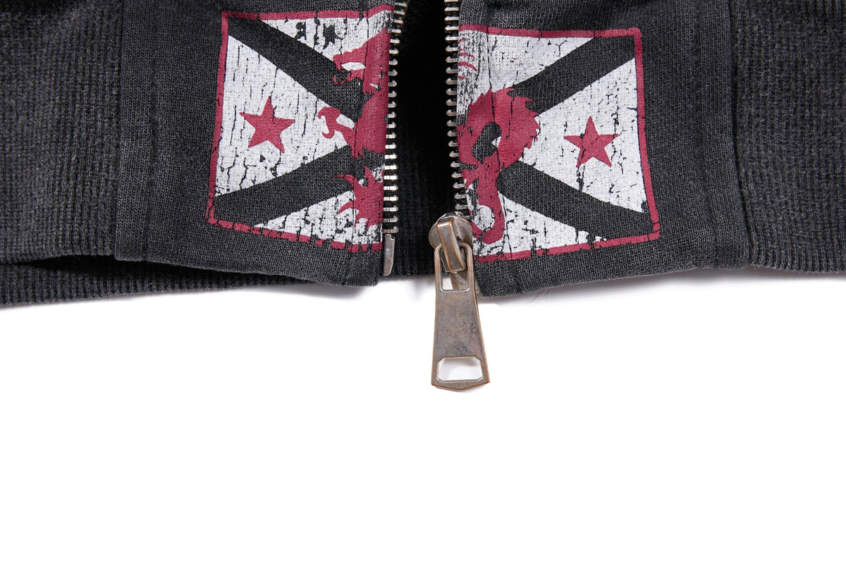 Madxmarx Dragon Script Zip-Up Hoodie