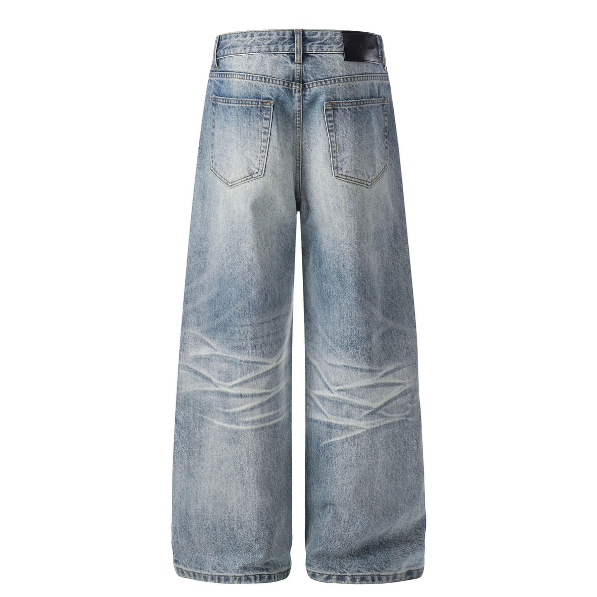 Madxmarx Light Wash Wide-Leg Jeans