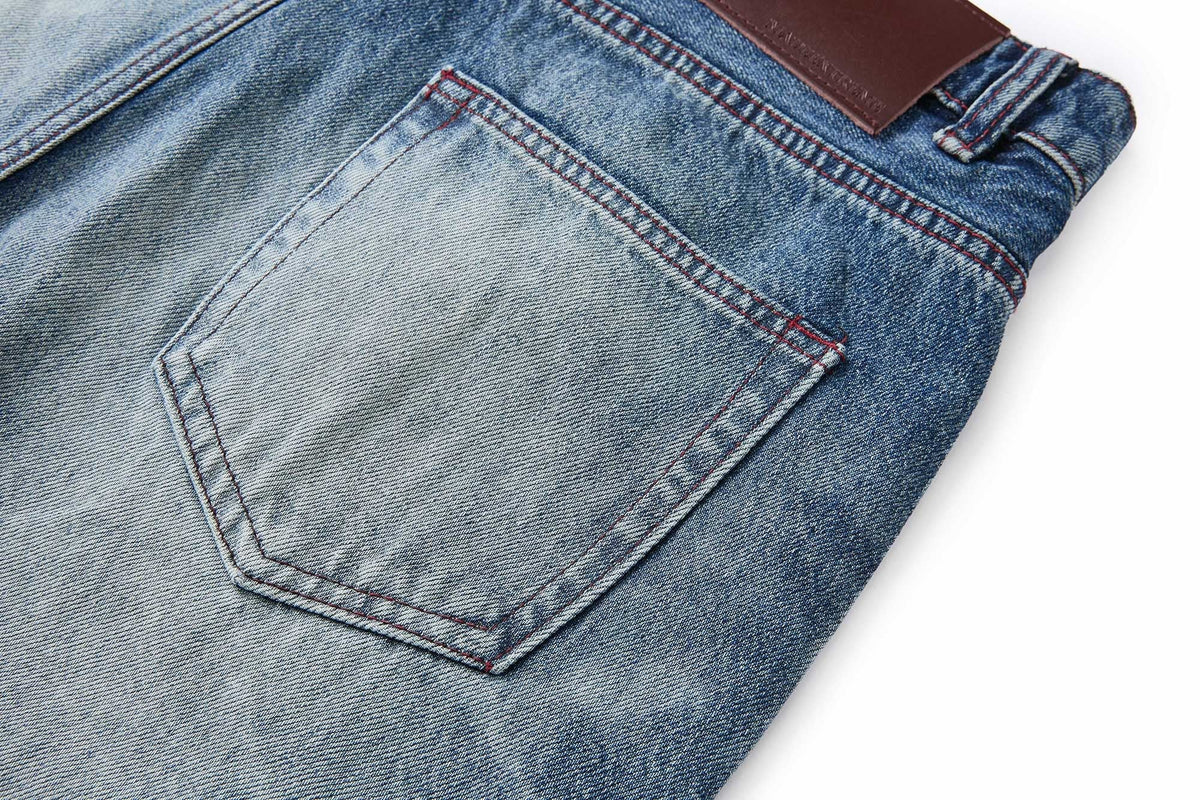 Madxmarx Washed Distressed Baggy Jeans