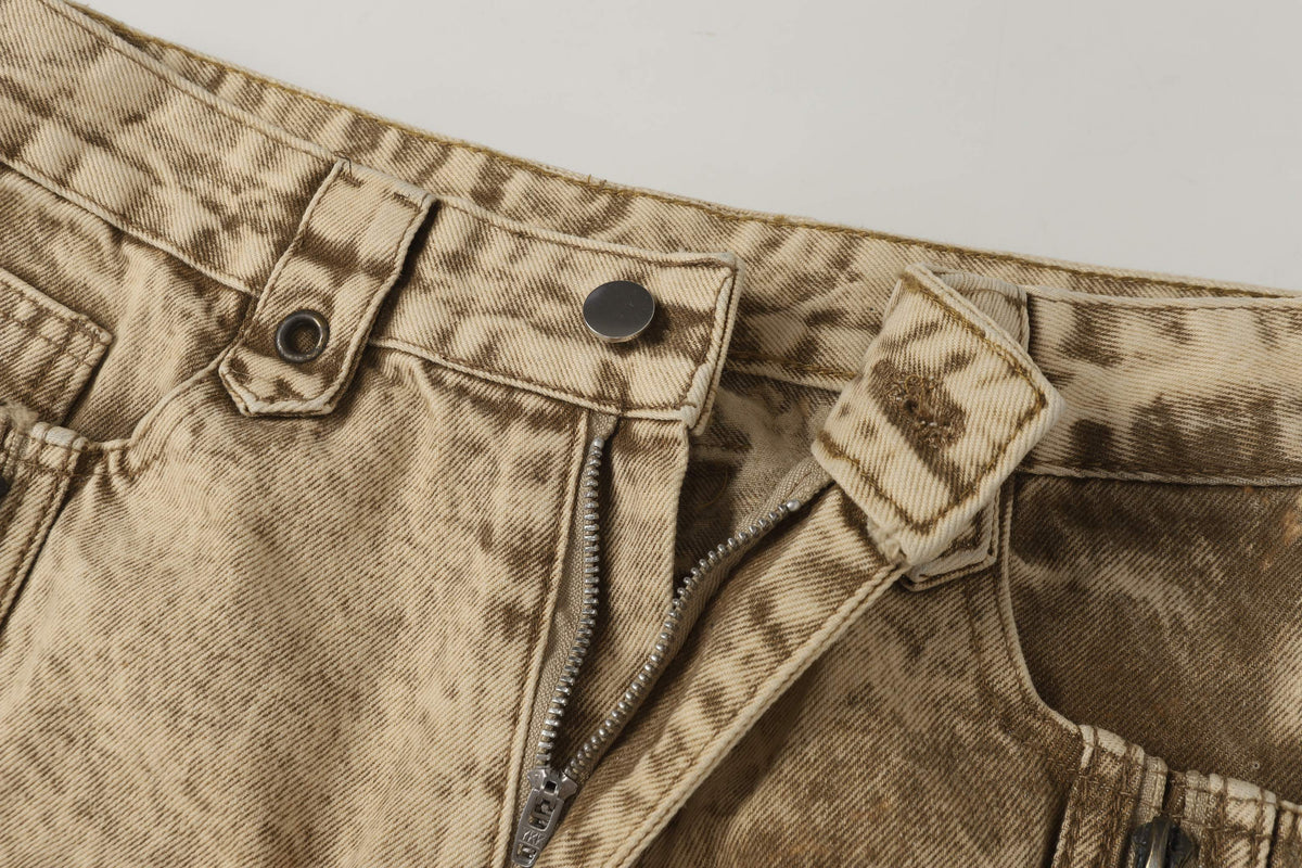 Madxmarx „Vintage Distressed Panel Jeans“
