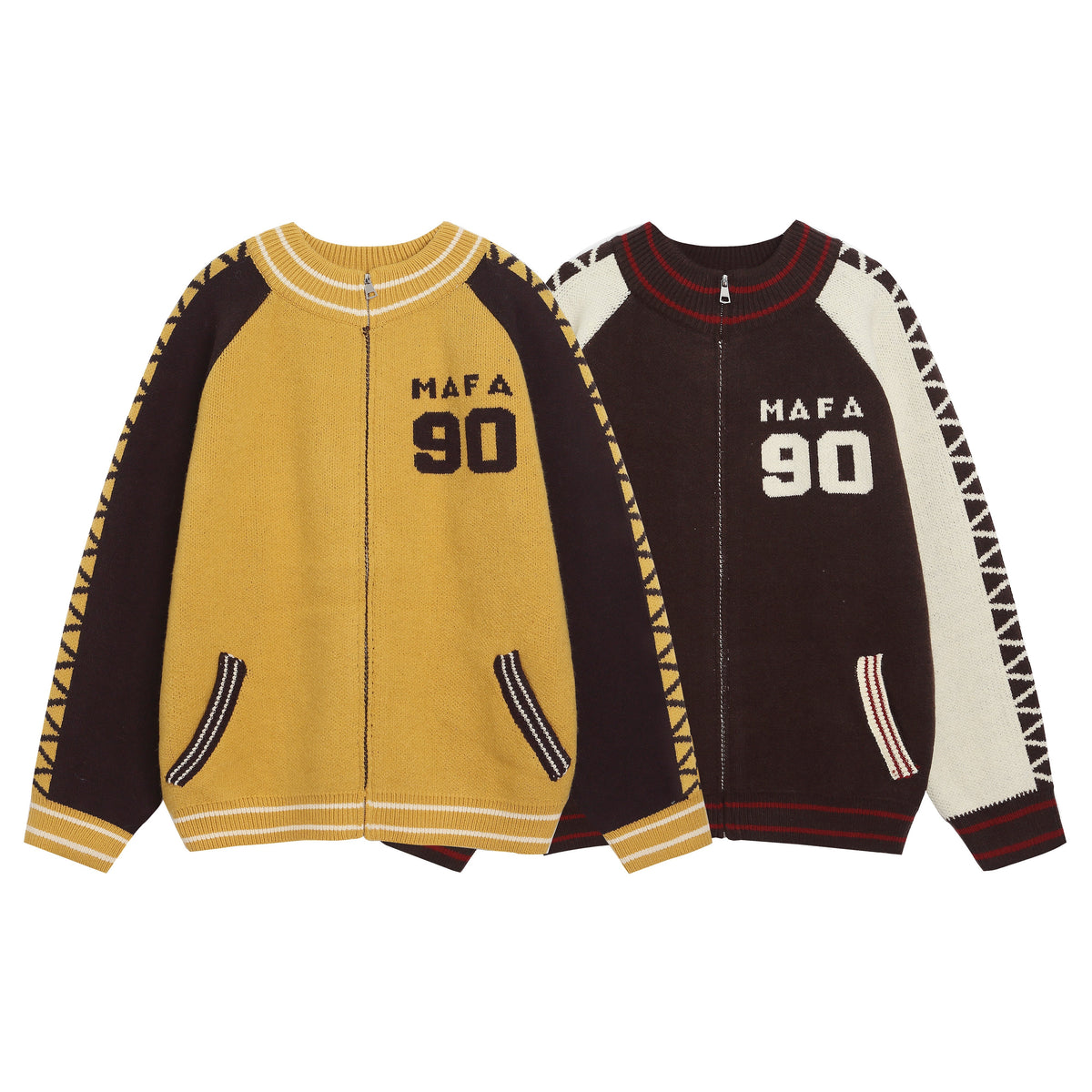 Madxmarx Retro Zip Knit Jacket