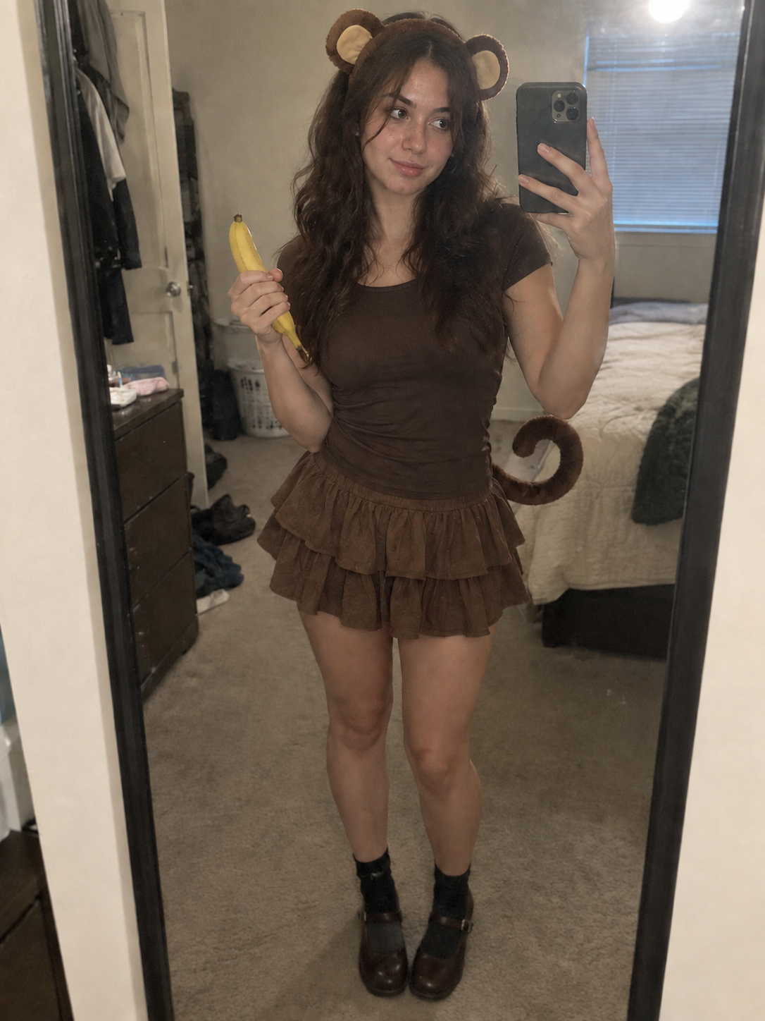 Brown Monkey Halloween Costume Set
