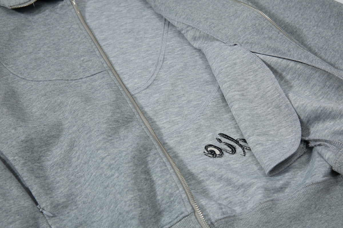Madxmarx Curved Panel Full-Zip Hoodie