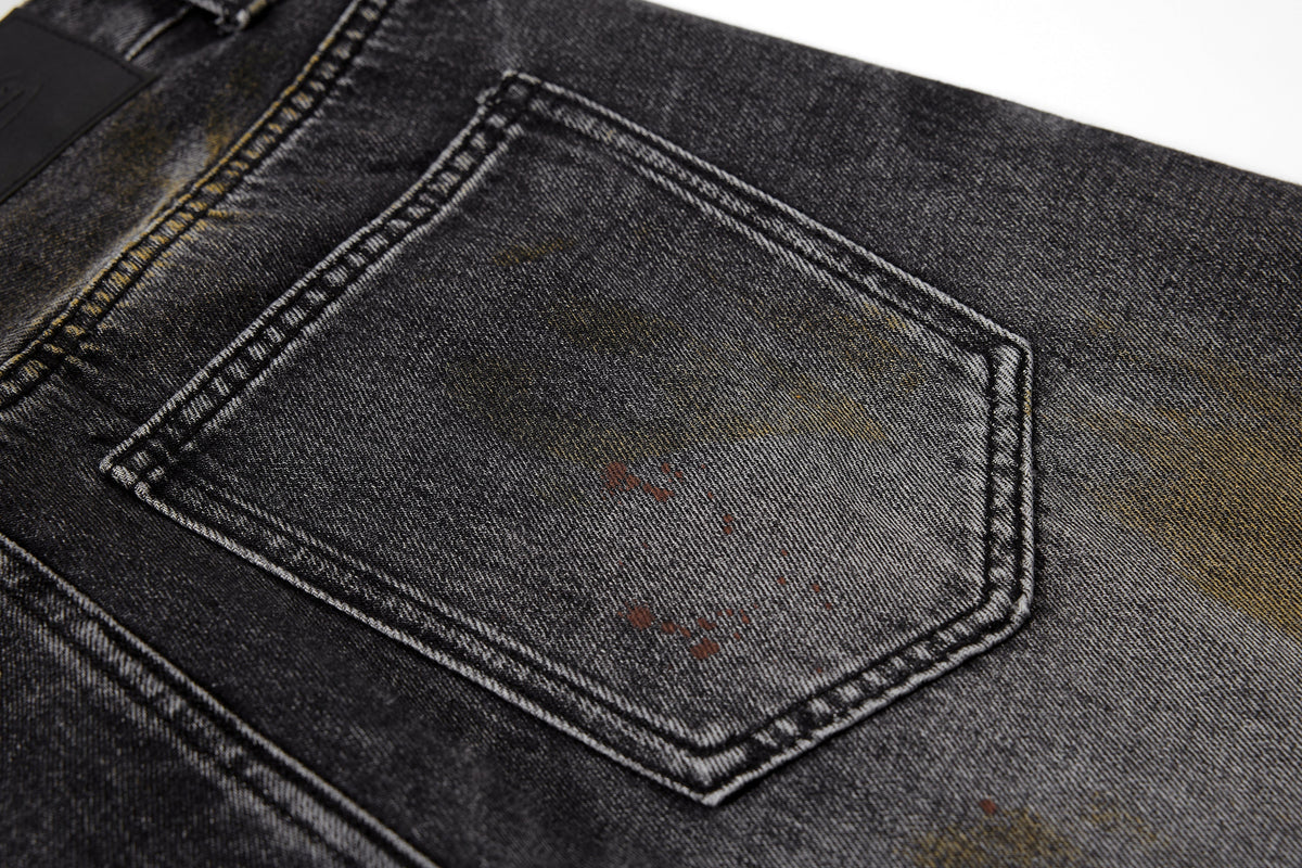 Pantalon en jean incurvé délavé vintage Madxmarx