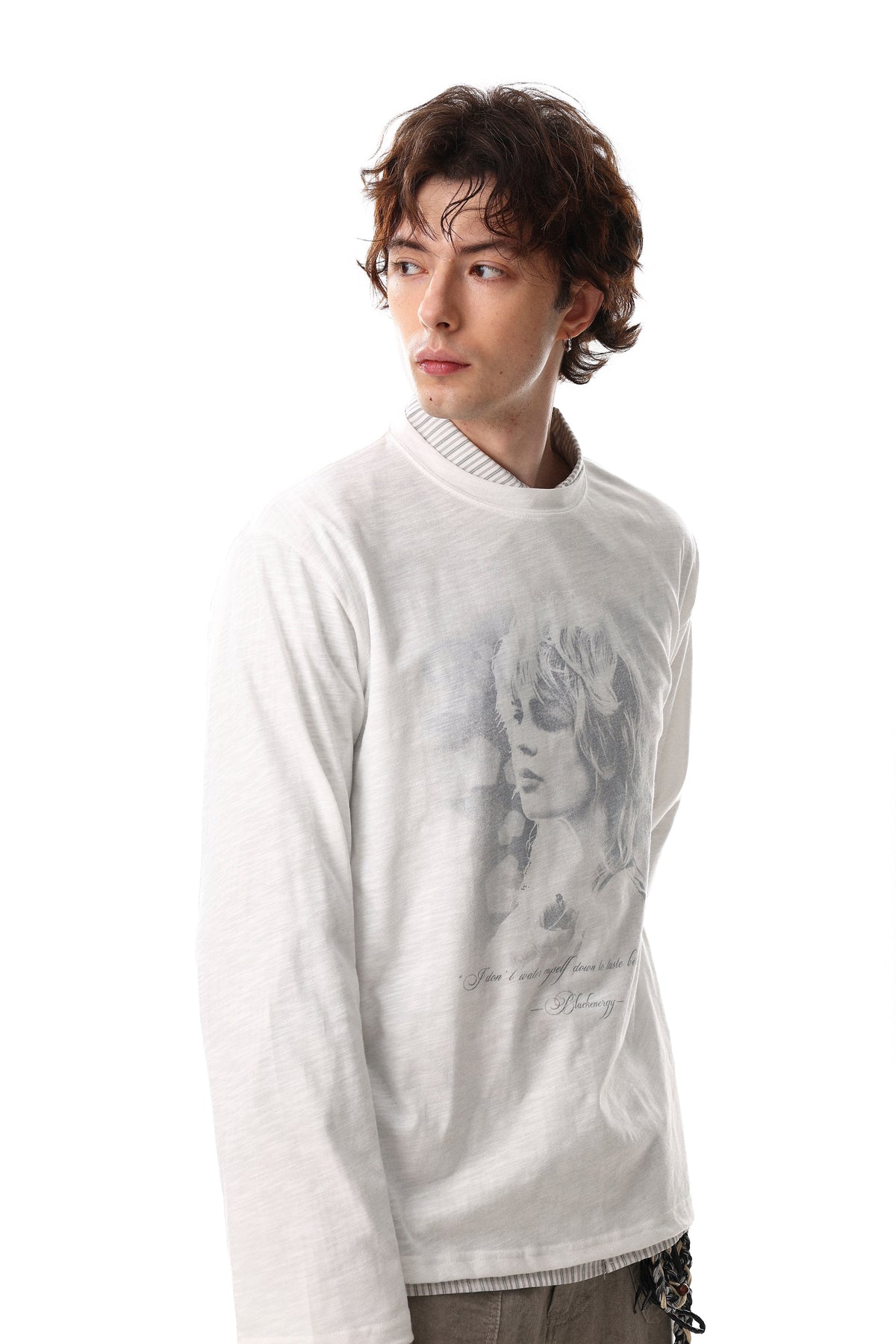 Madxmarx Vintage Portrait Graphic Long Sleeve Tee