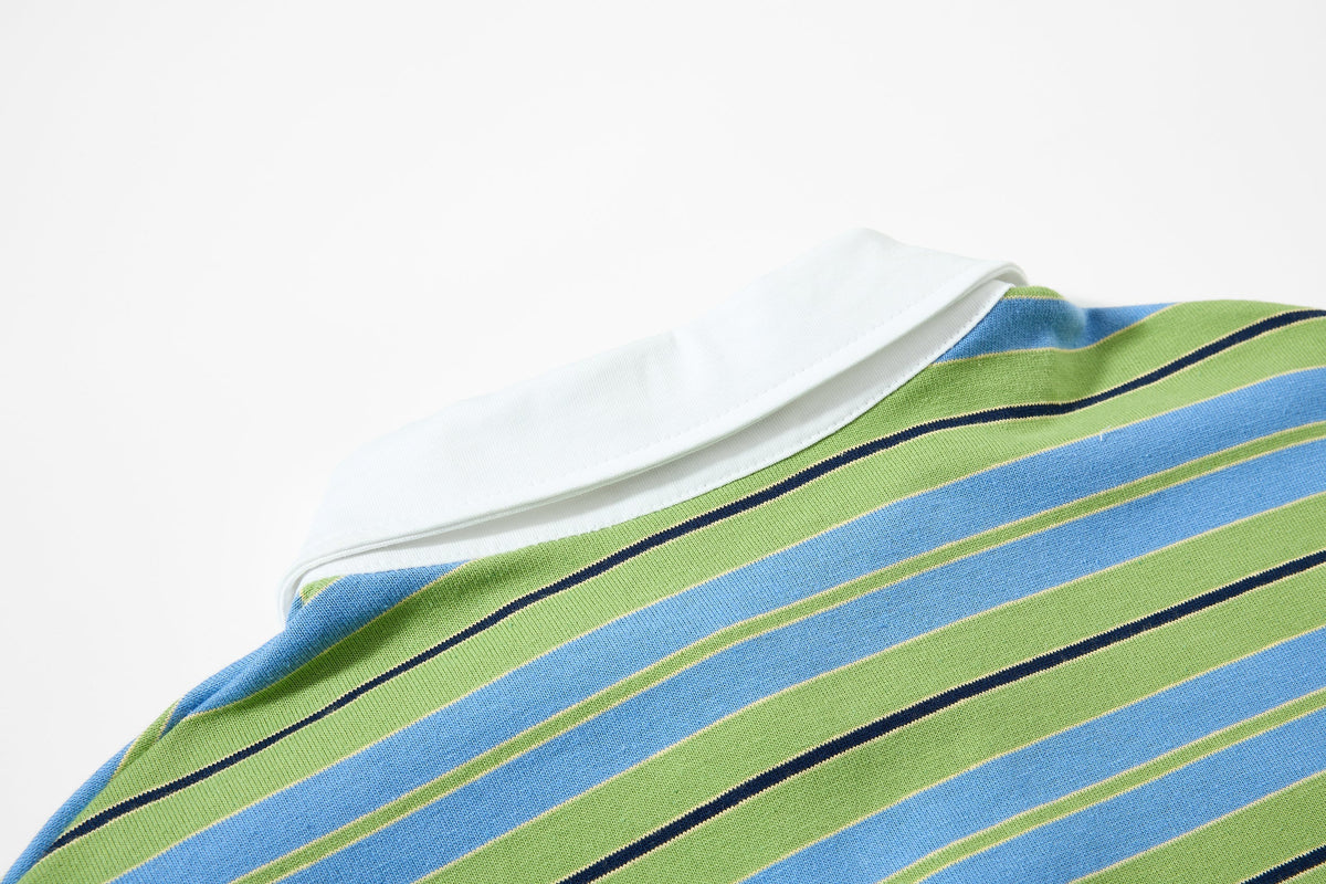 Madxmarx Striped Graphic Layered Polo