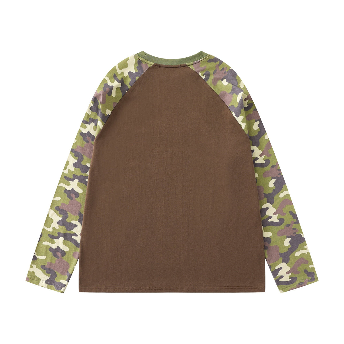 Madxmarx Camo Tongue Raglan Long Sleeve Tee