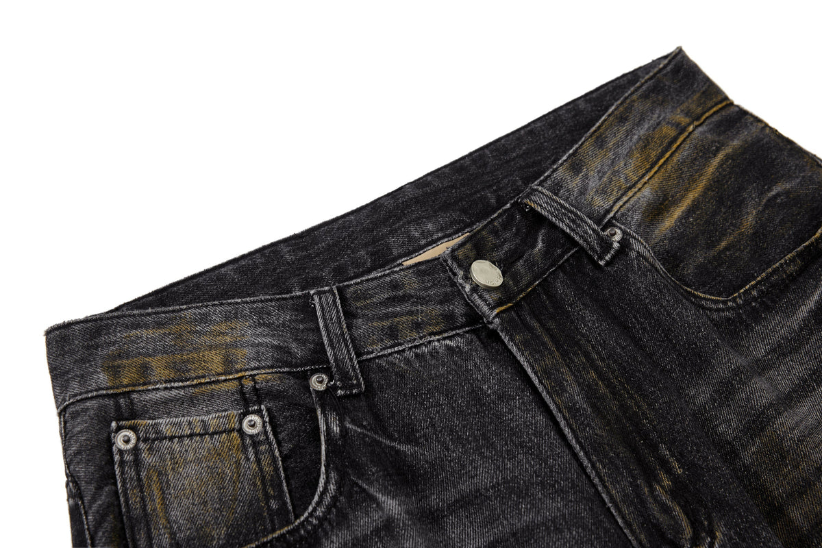 Pantalon en jean incurvé délavé vintage Madxmarx