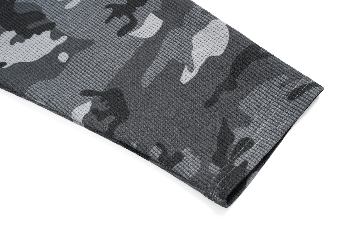 Madxmarx Camo Sleeve Graphic Long Sleeve Tee