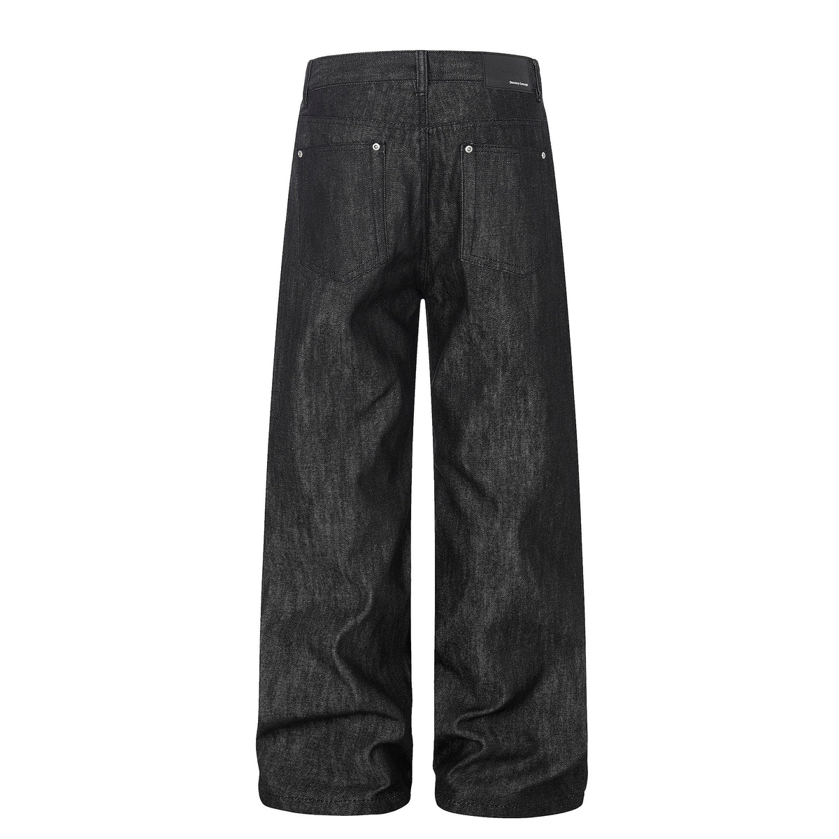 Madxmarx „Black Raw Button Denim Jeans“