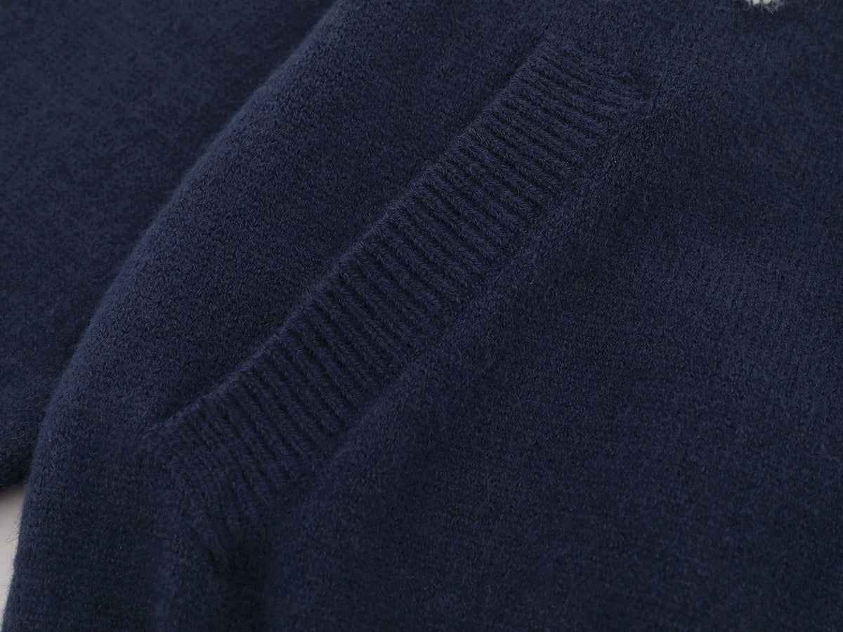 Madxmarx Gather Varsity Knit Zip Jacket
