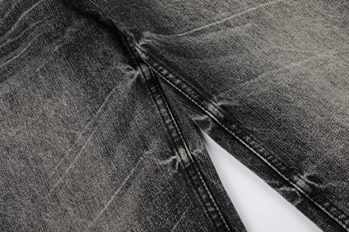 Madxmarx Vintage Washed Black Wide-Leg Jeans