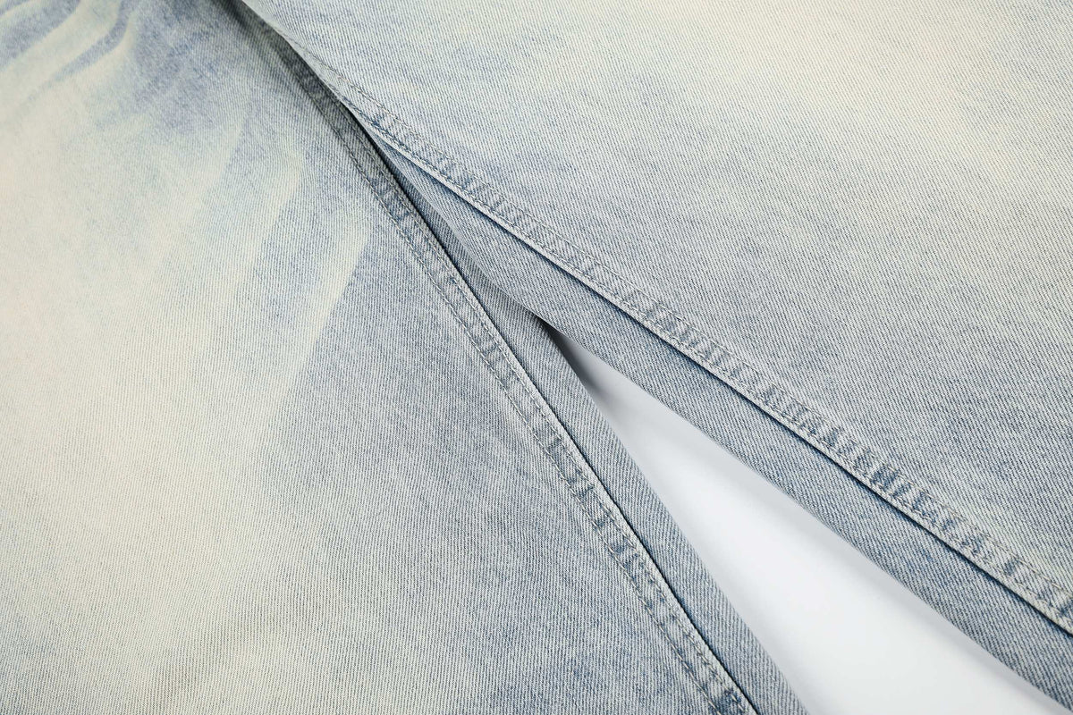 Madxmarx Vintage Washed Wide-Leg Jeans