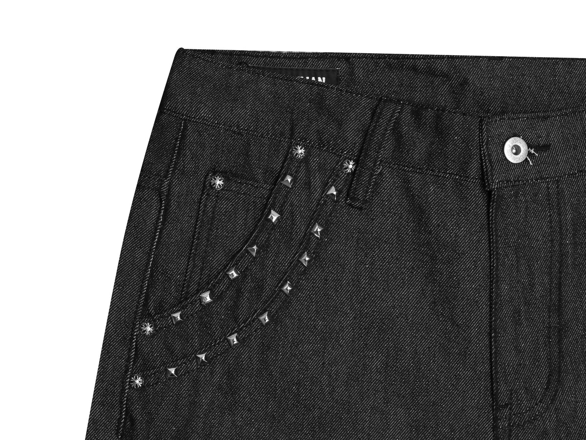 Madxmarx Studded Flared Jeans