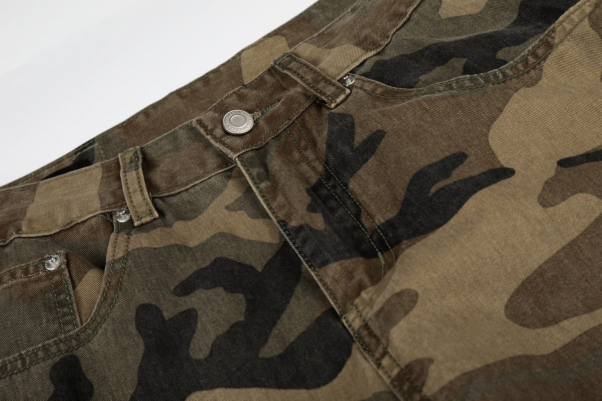 Madxmarx Oversized Camo Cargo Jeans