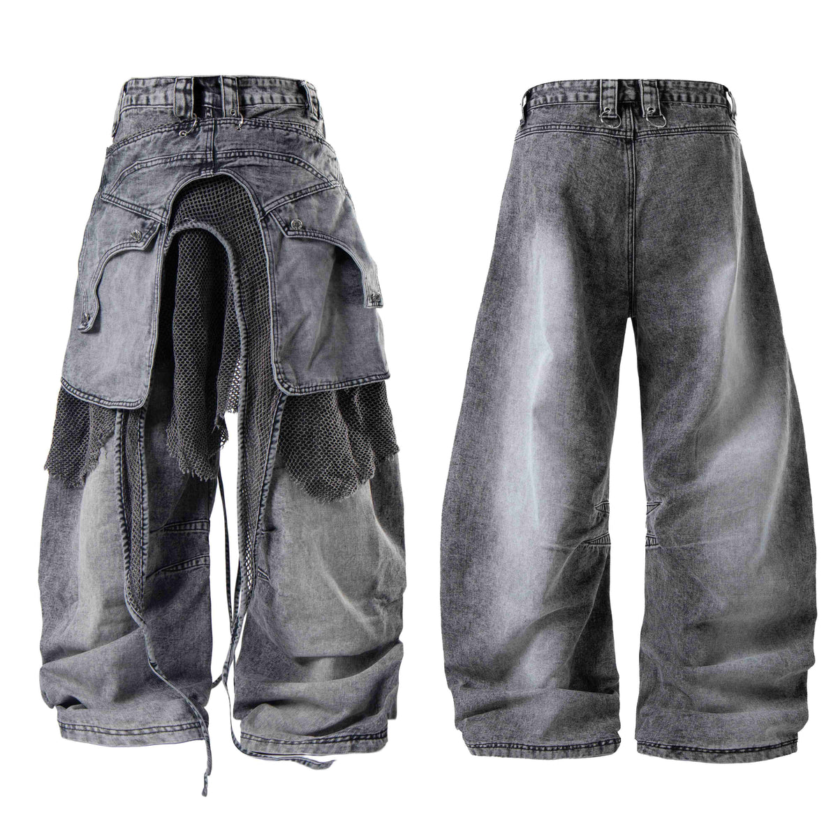 Madxmarx Convertible Utility Baggy Jeans