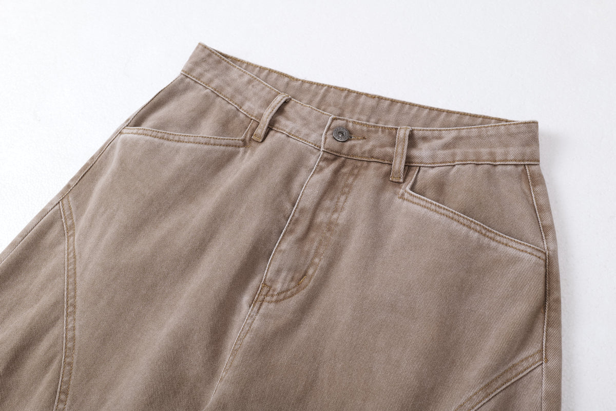 Madxmarx Curved-Panel Balloon Wide-Leg Jeans